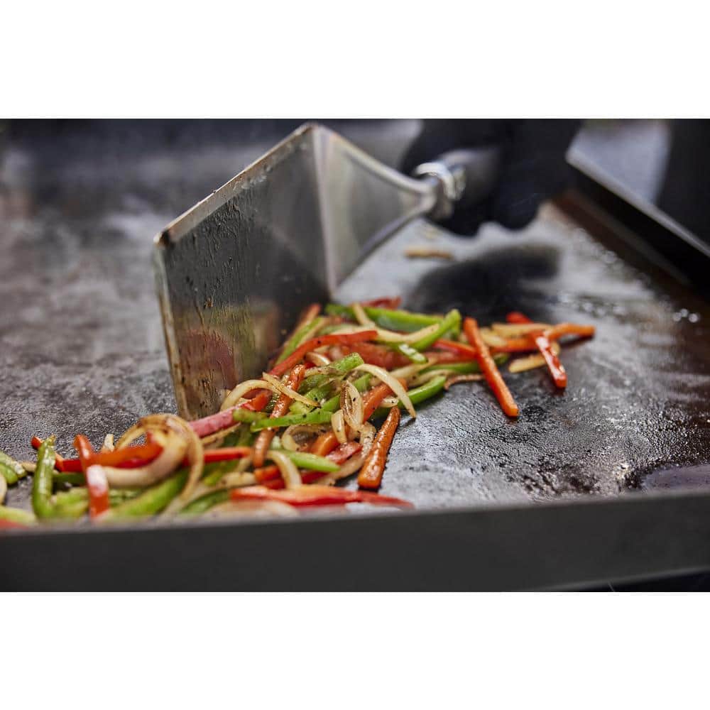 Weber Stainless Steel Griddle Spatula with Black Handle