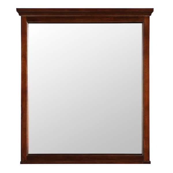 Home Decorators Collection Ashburn 28 in. x 32 in. Wall Mirror in Mahogany