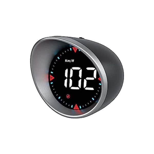 OBJLGEV All-in-One GPS Digital Speedometer with Heads-up Display in Black (1-Pack)