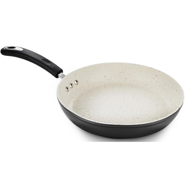 Ozeri 10 in. Stone Frying Pan with 100% APEO and PFOA-Free Stone-Derived  Non-Stick Coating from Germany in Red Clay ZP19-26 - The Home Depot