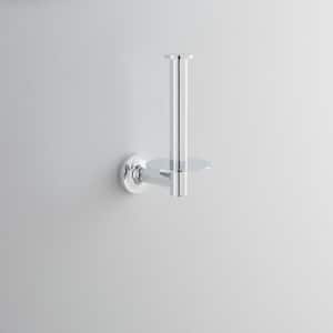 Purist Wall-Mount Single Post Toilet Paper Holder in Polished Chrome