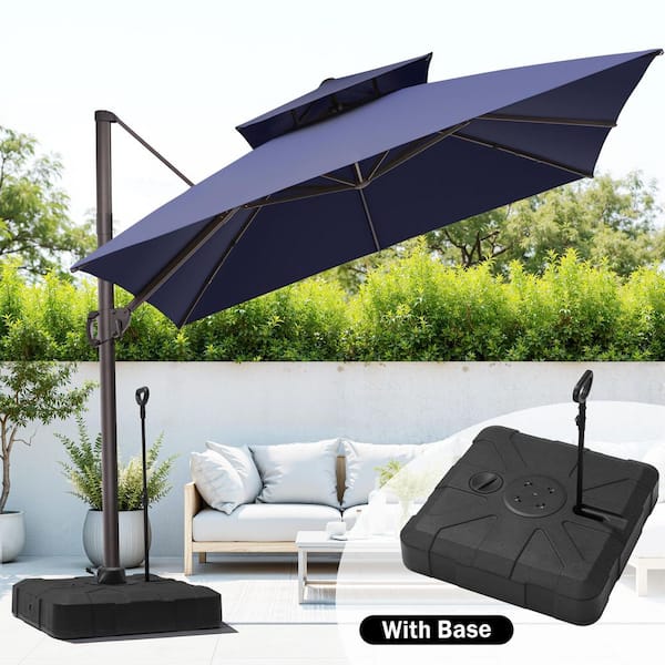 best cheap offset patio umbrella Choice Products 10ft Cantilever Hanging Market Umbrella, 8 Sturdy Ribs, Easy Adjustment providing exceptional stability NEW 10'x10' Patio Umbrella Offset