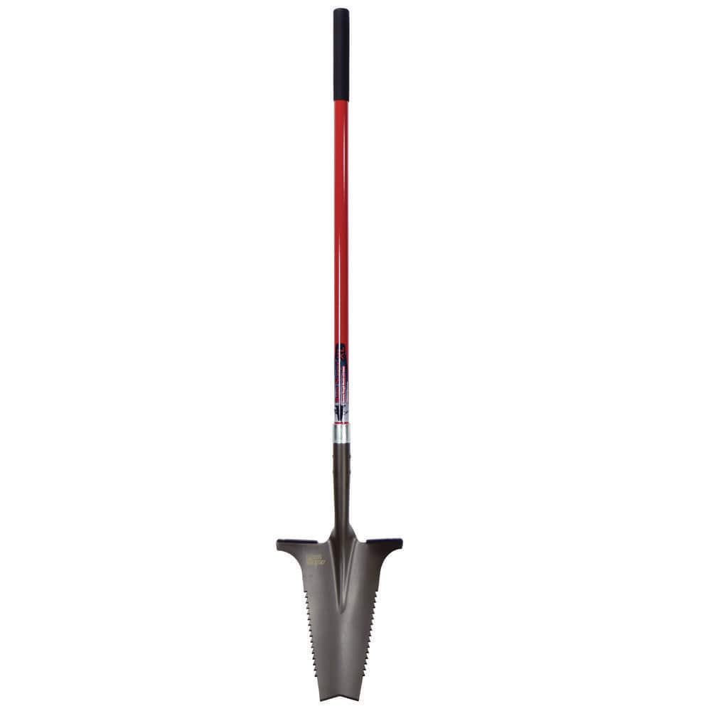 Radius Garden 44.5 in. Fiberglass Handle 57.5 in. Root Slayer Carbon Steel XL Shovel