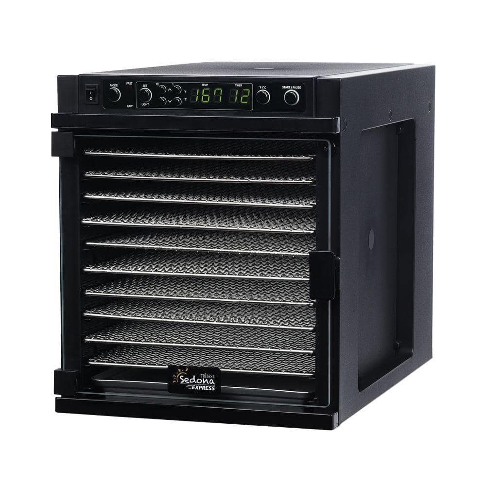 8 Rays Food Dehydrator Machine 13.5 inch ,Black
