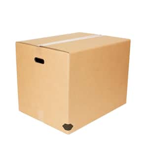 Large Heavy-Duty Moving Box with Handles (18 in. L x 24 in. W x 18 in. D) 10-Pack