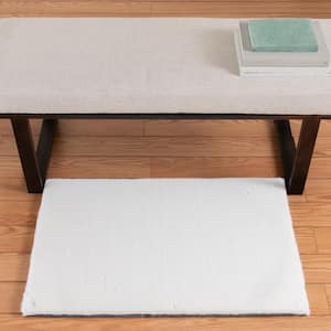 Piper Snow 2 ft. x 3 ft. Solid Polyester Scatter Area Rug