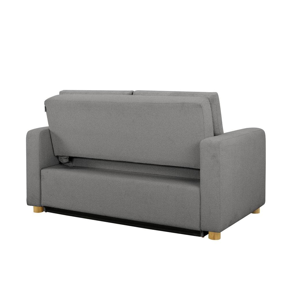 Gray Fabric Lawson Sleeper Sofa with Removable Cushions