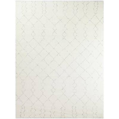 Reeves Ivory 5 ft. x 6 ft. Moroccan Trellis Area Rug