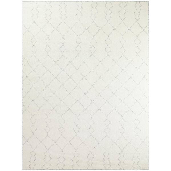 BALTA Reeves Ivory 7 ft. x 9 ft. Moroccan Trellis Area Rug
