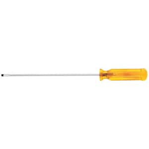 1/8 in. Cabinet-Tip Flat Head Screwdriver with 6 in. Round Shank