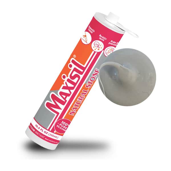 Maxisil 10.5 oz. Gray (Manhattan) Standard Tube Natural Stone Silicone Sealant Tube (Each)