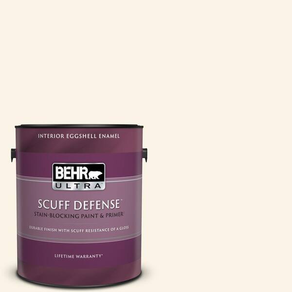 BEHR ULTRA 1 gal. #W-D-200 Pot of Cream Extra Durable Eggshell Enamel Interior Paint & Primer
