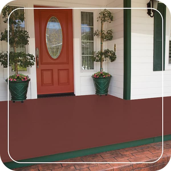 5 gal. #S-H-170 Red Brick Low-Lustre Enamel Interior/Exterior Porch and Patio Floor Paint