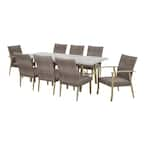 TMS Archer 7-Piece Dining Set: 1 Table & 6 Chairs (Dark Grey) only $120.99