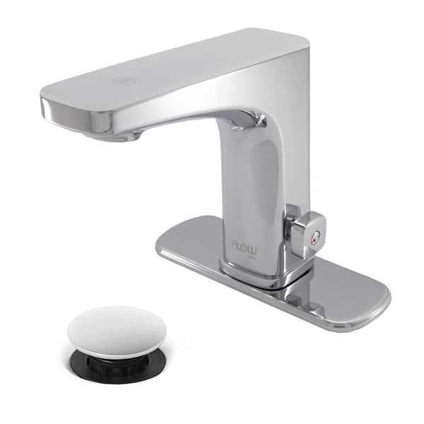 FLOW Grove Touch and Motion Activated Single-Handle Bathroom Faucet in Chrome