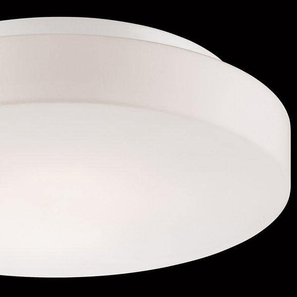 Opal White Glass Drum Flush Mount Ceiling Light