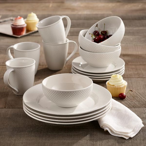 Black and White Aylin 16-pc. Dinnerware Set