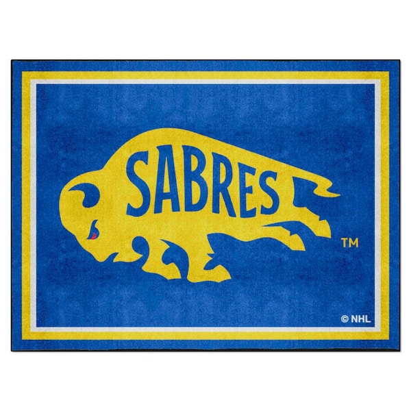 FANMATS Buffalo Sabres 7ft. x10 ft. Plush Area Rug Blue 38516 - The Home  Depot