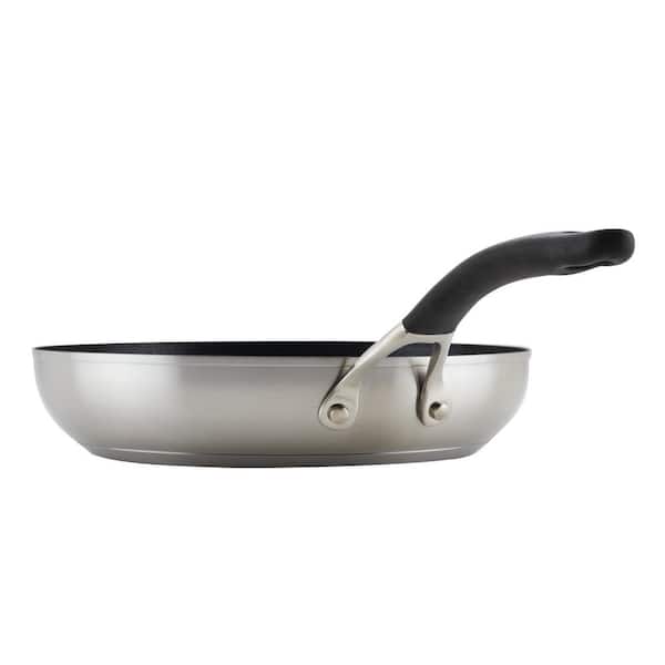 Circulon Stainless Steel Frying Pan/Skillet with Lid and SteelShield Hybrid  Stainless and Nonstick Technology, 12 Inch, Silver