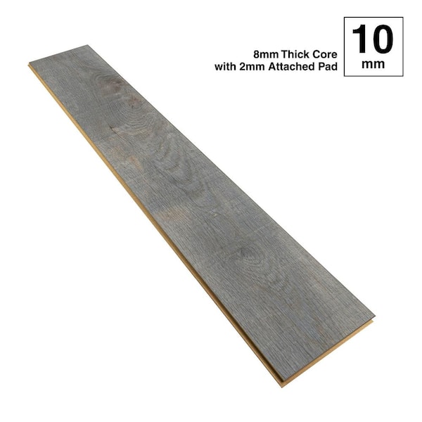 Krono Original Grey Restoration Oak 10 mm T x 8 in. W Waterproof