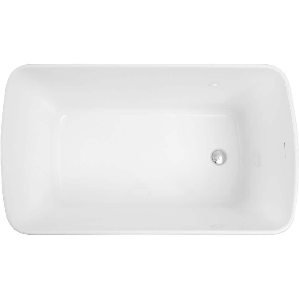 49 in. x 28 in. Soaking Tub Acrylic Freestanding Soaking Bathtub Square-Sha