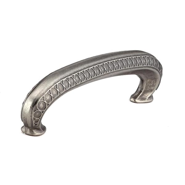 Richelieu Hardware 3-3/4 in. (96 mm) Center-to-Center Pewter Traditional Drawer Pull