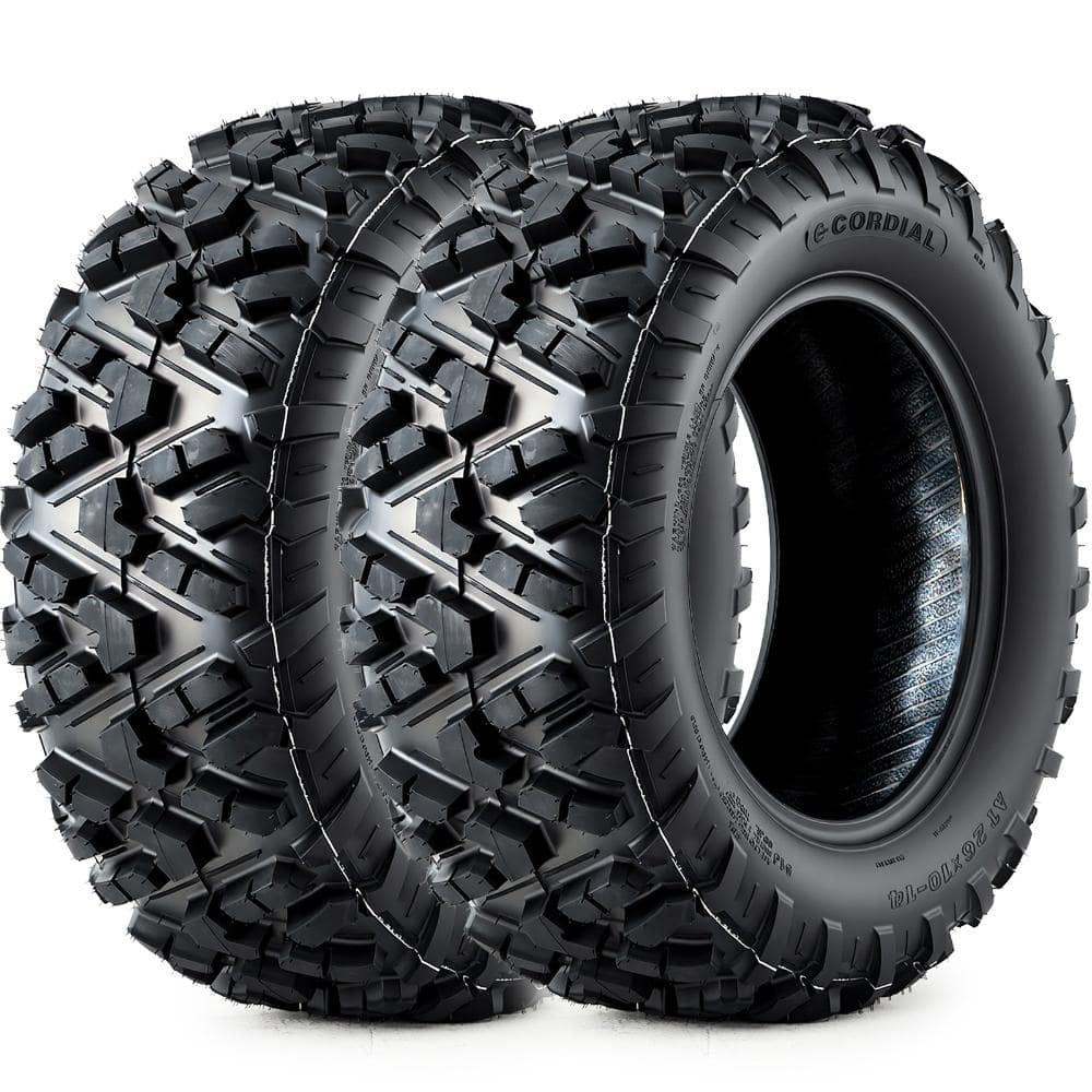 26x10-14 ATV UTV Tires,26x10x14 All-Terrain ATV Tires for Rock, Sand, Mud, Trail,6PR Tubeless,Pack of 2 price history on PriceWatchPro