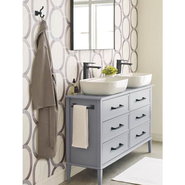 Mulholland 9 in. Wall Mounted Towel Bar in Matte Black