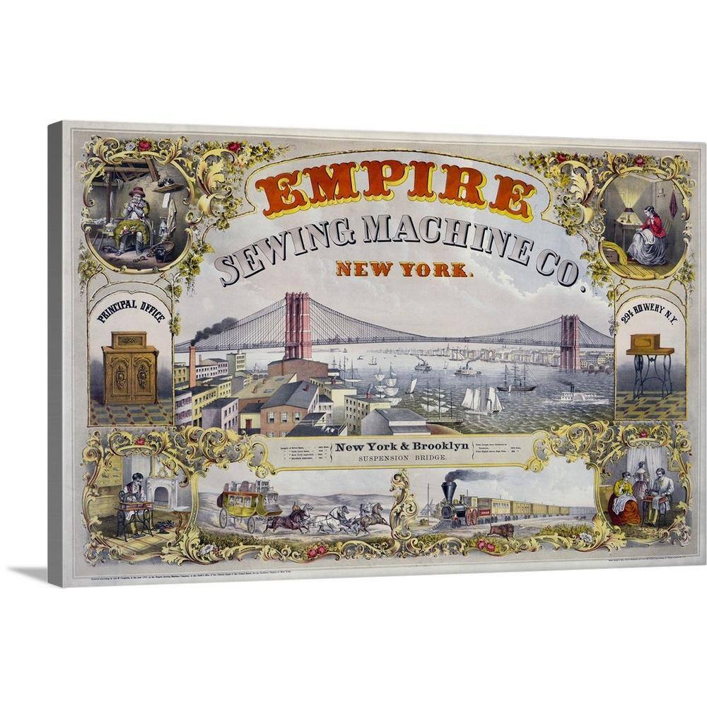 Empire Sewing Machine Co by Print Collection Canvas Wall Art price history on PriceWatchPro