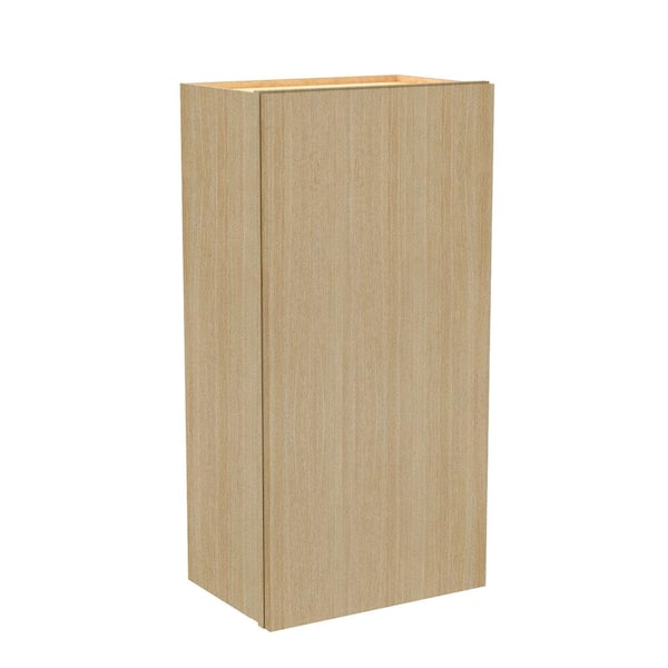 Hargrove 15 in. W x 12 in. D x 42 in. H Assembled Plywood Wall Kitchen Cabinet in Vanguard Oak with Soft Close