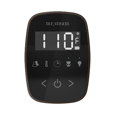 ButlerFlex Steam Shower Control Package with TempoFlex Control and Steamhead in Black Oil-Rubbed Bronze