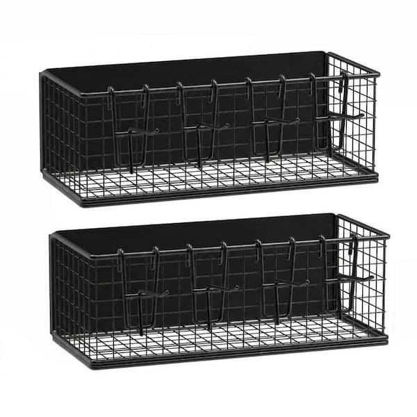 High-Quality Metal Magnetic Storage Bin 2 Pack for Grill Organization Strong Hold Durable Outdoor Use