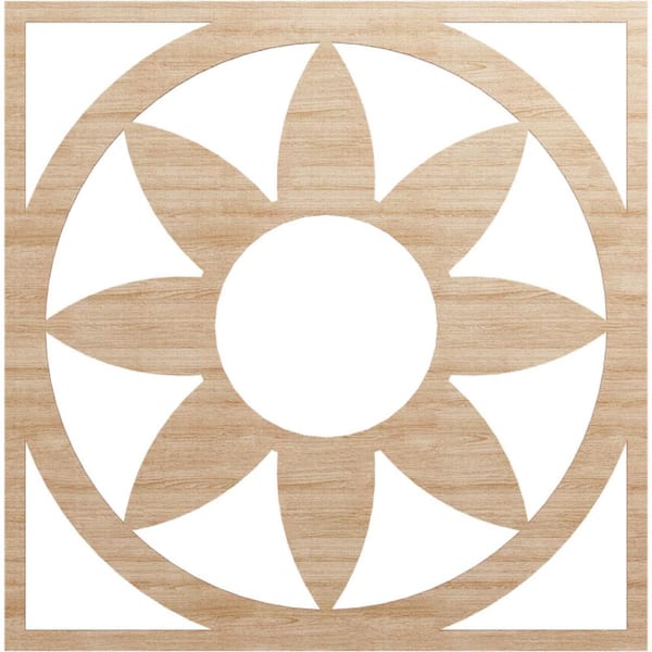 Ekena Millwork 0.375 in. x 38 in. x 38 in. Wood Medallion Moulding