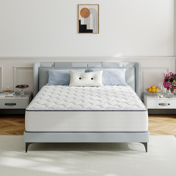 Babo Care Twin Size Plush Hybrid Gel Memory Foam 10 in. Innerspring Euro Top Breathable and Cooling Mattress