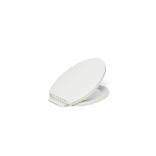 KOHLER Impro ReadyLatch Quiet-Close Elongated Front Toilet Seat in Dune