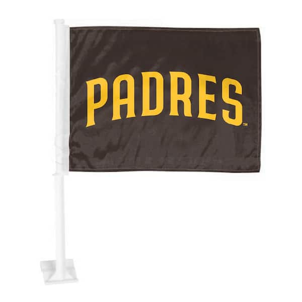 FANMATS MLB - San Diego Padres Car Flag Large 1-Piece 11 in. x 14 in.
