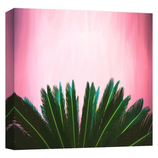 PTM Images "Tropical Leaves'' Canvas Abstract Wall Art 15 in. x 15 in.