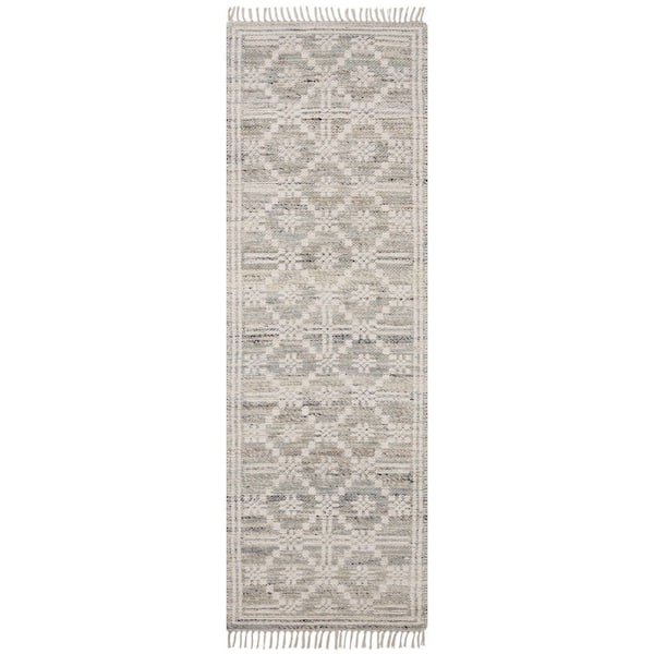 Angela Rose Rivers 2 ft. 6 in. x 7 ft. 6 in. Lagoon/Ivory Traditional Runner Rug