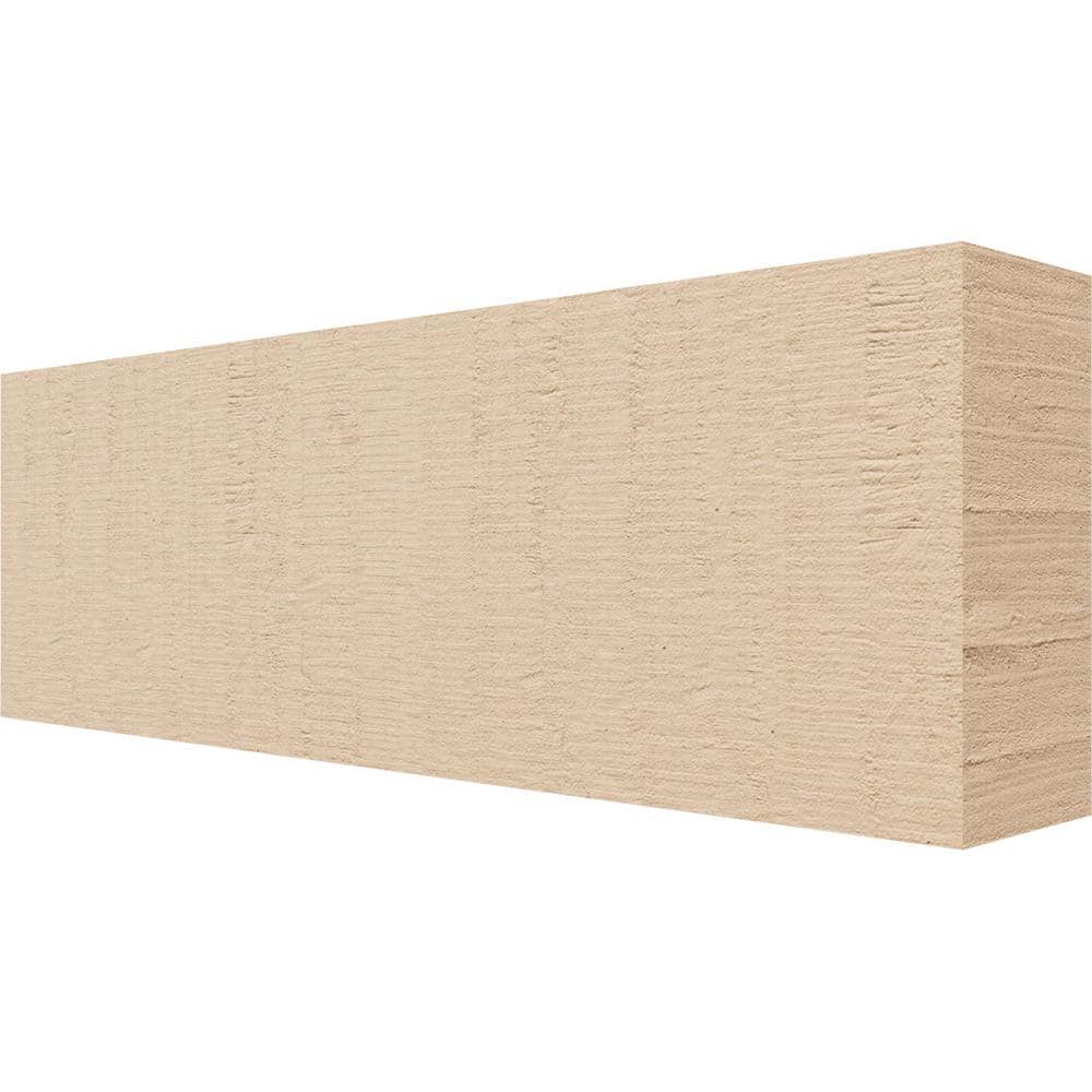 Tan Timber Ekena Millwork 2-in. x 4-in. x 12-in. Block Woodgrain, Primed Tan ...