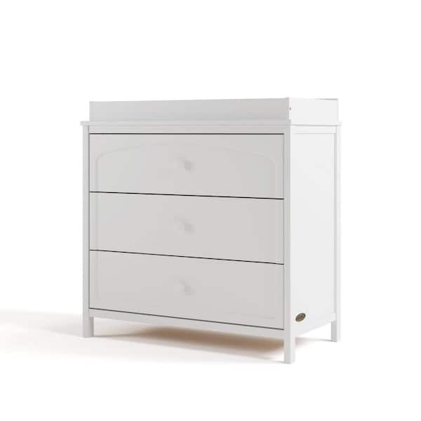 Graco Sasha White 3 Drawer 35.47" Dresser with Changing Topper  03713-401 - The Home Depot