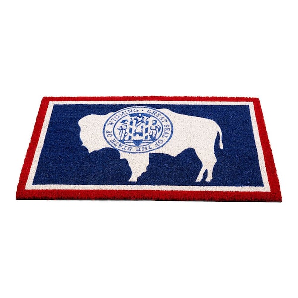 Wyoming Buffalo Seal Multicolor 18 in. x 30 in. Coir Indoor Outdoor Door Mat
