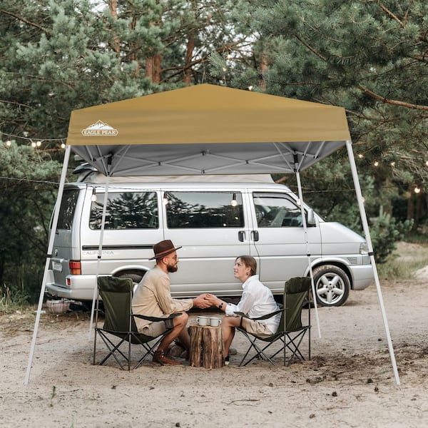 JEANASIS【eL】Tent Middle Coat 8 ft. W x 8 ft. D Pop-Up Canopy Tent Instant Outdoor Canopy