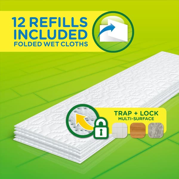 Sweeper XL Wet Mopping Cloth Refills with Open Window Scent (12-Count)
