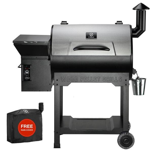 Z GRILLS 694 sq. in. Wood Pellet Grill and Smoker PID, Stainless Steel