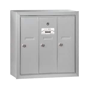 Aluminum Surface-Mounted USPS Access Vertical Mailbox with 3 Door