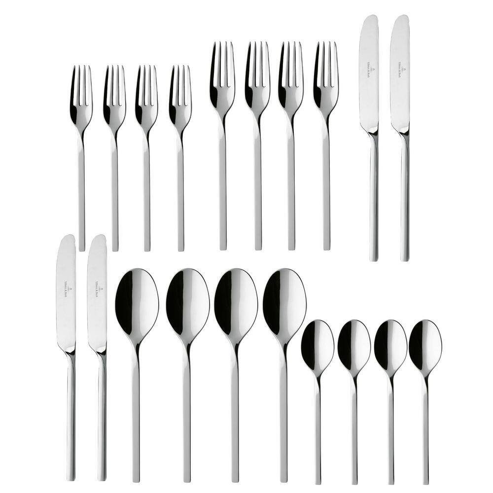 Villeroy & Boch New Wave 20-Piece 18/10 Stainless Steel Flatware