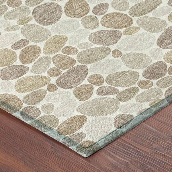 Chantille Machine Washable Indoor/Outdoor Abstract ACN2817 Ivory 8 ft. x 10 ft. Area Rug