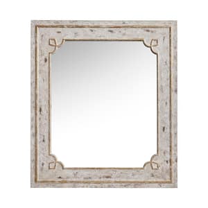 36 in. W x 31.5 in. H Rectangular Farmhouse Framed Wall Bathroom Vanity Mirror