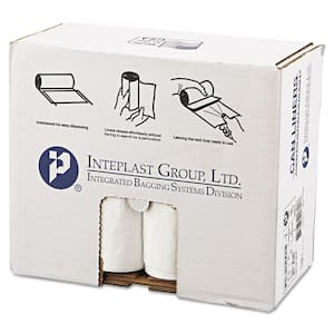30 Gal. White Low-Density Can Liner (25/Roll, 8-Rolls/Carton)