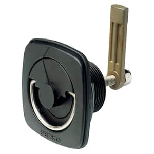 Flush Mount Latch - 1-1/16 in. to 2-9/16 in. Cam, Black